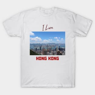 I Love HK @ Victoria Harbour Day Time T-Shirt